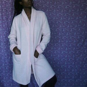 Victoria's Secret bath lounge lounge robe in light baby pink size large.